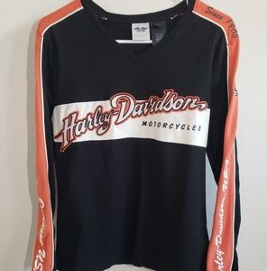 Harley Davidson Womens Size L Embroidered Shirt